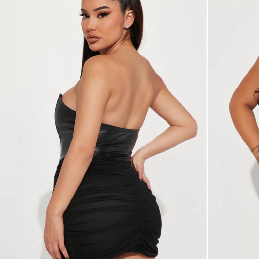 Elegant Black Strapless Dress